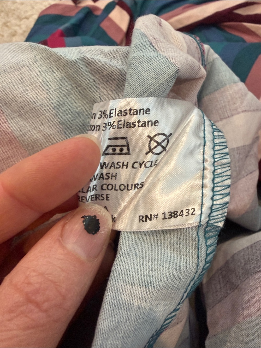 Unique Vintage Collectif Nova Paradise Teal & Pink Stripe Swing Dress - Picture 14 of 14
